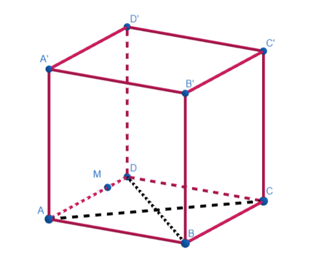 Khoảng cách từ \(M\) đến mặt phẳng ABC là (ảnh 1)