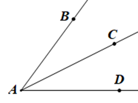 Trong hình vẽ dưới đây có bao nhiêu góc đỉnh A? (ảnh 1)