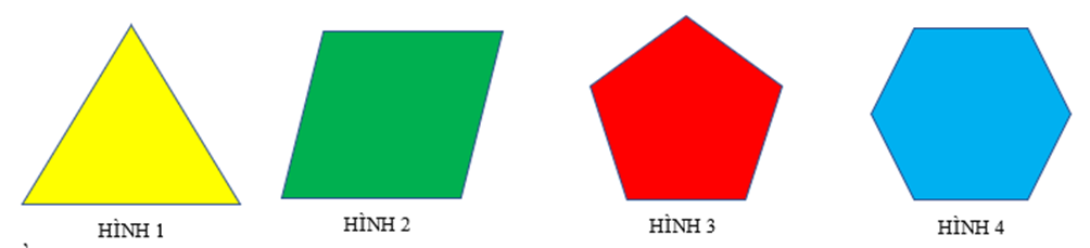 Trong các hình sau, hình nào là lục giác đều?. Biết rằng các cạnh trong mỗi hình đều bằng nhau. (ảnh 1)