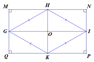 a) Tứ gi&aacute;c MNPQ, GHIK l&agrave; h&igrave;nh g&igrave;?  b) Biết độ d&agrave;i MN = 6m ;NP = 4 m. T&iacute;nh chu vi v&agrave; diện t&iacute;ch tứ gi&aacute;c MNPQ.  c) T&iacute;nh diện t&iacute;ch tứ gi&aacute;c GHIK (ảnh 1)