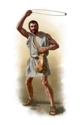 Đây là dụng cụ săn thú bằng cách “bắn” ra những viên đá có tốc độ cao để làm bị thương (ảnh 1)