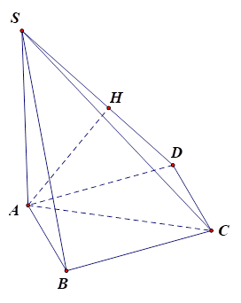 Cho hình chóp S.ABC có đáy ABC là tam giác vuông tại B,AB = 1,BC = căn bậc hai 2 , SA vuông góc với mặt phẳng đáy và SA = căn bậc hai của 2 . Tính khoảng cách giữa hai đường thẳng AB và SC (ảnh 1)