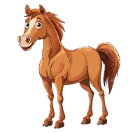 Hình ảnh Phim Hoạt Hình Con Ngựa Nâu đứng Hài Hước PNG , đáng Yêu, Nông Nghiệp, Loài Vật PNG trong suốt và Vector để tải xuống miễn phí