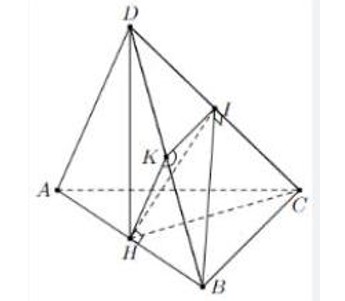 Cho tứ diện ABCD có độ dài các cạnh \(AB = AC = AD = BC = BD = a\) (ảnh 1)