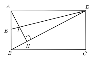 Cho hình chữ nhật ABCD (ảnh 1)