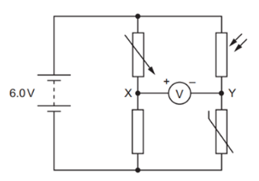 Một cục pin c&oacute; suất điện động 6,0 V v&agrave; điện trở trong kh&ocirc;ng đ&aacute;ng kể được mắc với một v&ocirc;n kế (ảnh 1)