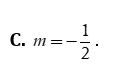 Tìm tất cả các giá trị của tham số m để khoảng cách từ điểm A ( -1;2) đến đường thẳng  (ảnh 3)
