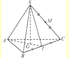 Cho hình chóp tam giác đều S.ABC có cạnh đáy bằng 3a (ảnh 1)
