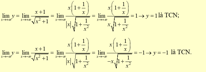 Cho hàm số y = {{x + 1}} / \căn {{x^2} + 1} . Mệnh đề nào sau đây là đúng? (ảnh 1)