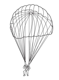 Người nhảy dù khi ngồi trong máy bay có khối lượng 70 kg. Khối lượng của anh ta sau khi anh ta (ảnh 1)