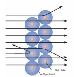 Trong thí nghiệm tán xạ hạt alpha, phần lớn các hạt alpha xuyên thẳng qua tấm vàng mỏng mà không xảy (ảnh 1)