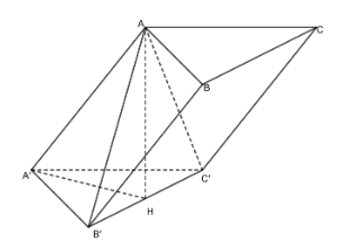 Cho lăng trụ ABC. A'B'C' (ảnh 1)