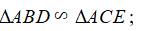 Cho tam giác ABC có ba góc nhọn, các đường cao BD và CE cắt nhau tại điểm H (ảnh 1)