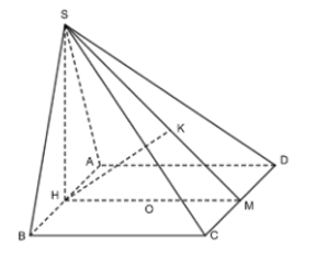Cho hình chóp S.ABCD có đáy là hình chữ nhật. Mặt bên SAB (ảnh 1)