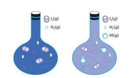 X&eacute;t hệ c&acirc;n bằng sau trong một b&igrave;nh k&iacute;n: &nbsp;  Ph&aacute;t biểu n&agrave;o sau đ&acirc;y đ&uacute;ng? (ảnh 1)