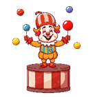 H&igrave;nh ảnh Phim Hoạt H&igrave;nh Ch&uacute; Hề Xiếc Dễ Thương Tung Hứng Tr&ecirc;n Bục Giảng PNG  , Thằng Hề, Rạp Xiếc, Dễ Thương PNG trong suốt v&agrave; Vector để tải xuống miễn