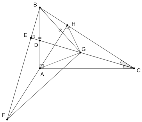 Cho tam giác ABC vuông tại A, đường cao AH, (H thuộc BC). Biết AB = 18 cm, AC = 24 cm.  a) Chứng minh: AB^2 = BH.BC (ảnh 2)
