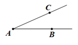 Góc có hai cạnh là AB,AC là (ảnh 1)