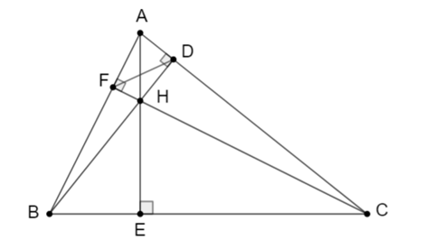 Cho tam giác ABC có ba góc nhọn AB < AC (ảnh 3)