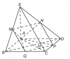 So sánh thể tích của khối chóp S.ABC và thể tích của khối chóp S.ACD. (ảnh 1)