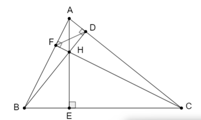 Cho tam giác ABC có ba góc nhọn AB <AC (ảnh 3)