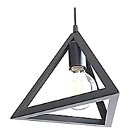 a) Một chiếc đèn thả trần có dạng hình chóp tam giác đều có tất cả các cạnh đều khoảng cm (ảnh 1)