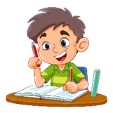 Examen Clipart Ni&ntilde;o De Dibujos Animados Escribiendo Un Libro Vector PNG  ,dibujos Examen, Clipart, Dibujos Animados PNG y Vector para Descargar  Gratis | Pngtree