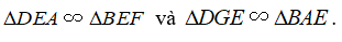 Cho hình bình hành ABCD, điểm F trên cạnh BC (ảnh 1)