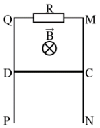 Hai thanh ray MN, PQ dẫn điện, được đặt cố định theo phương thẳng đứng, (ảnh 1)