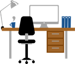Office desk clipart. Free download transparent .PNG | Creazilla