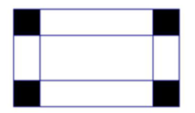 Một tấm sắt hình chữ nhật có chu vi là 96 cm. Người ta cắt ở mỗi góc tấm sắt một hình vuông cạnh là 4 cm. (ảnh 1)