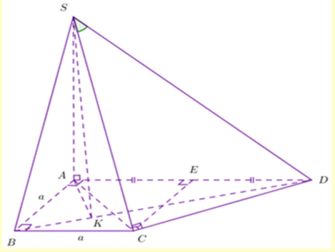 G&oacute;c giữa SD v&agrave; mặt phẳng  {SAC}  (ảnh 1)