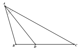 Cho biết tam giác ABC có AB = 4cm, BC = 6cm  (ảnh 1)