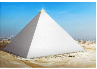 Một kim tự tháp có dạng hình chóp tứ giác đều như hình bên có chiều cao khoảng 150 m (ảnh 1)
