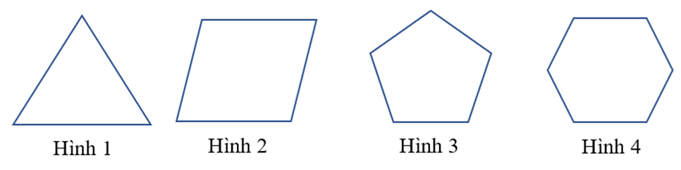 Trong các hình vẽ sau, hình nào là hình tam giác đều? Biết rằng các cạnh trong mỗi hình đều bằng nhau. (ảnh 1)