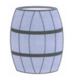 Một thùng rượu có bán kính các đáy là \(30cm,\) thiết diện vuông góc với (ảnh 1)