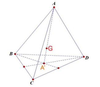 Biết tứ diện đã cho có trọng tâm G. Mệnh đề nào sau đây sai (ảnh 1)