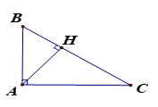 Cho tam giác ABC vuông tại A (ảnh 1)