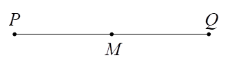 Cho đoạn thẳng PQ có độ dài bằng 6 cm. Trên đường thẳng PQ xác định điểm M sao cho PM = 3 cm Hỏi điểm M có phải là trung điểm của đoạn thẳng PQ không? (ảnh 1)