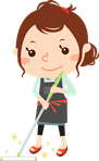 Woman is Cleaning House clipart. Free download transparent .PNG | Creazilla
