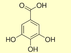 Epigallocatechin gallate (hay EGCG) là một trong những chất polyphenol (gọi chung là tanin) có trong thực vật có vị chát như lá trà, ổi, sồi,... EGCG có cấu tạo như hình sau: (ảnh 2)