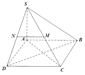 Cho hình chóp S.ABCD có đáy ABCD là hình vuông cạnh a, SA vuông góc với đáy.  a) Chứng minh rằng BD vuông góc (SAC) (ảnh 1)