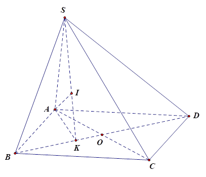 Cho hình chóp S.ABCD có đáy ABCD là hình chữ nhật, AB = 1,AD = căn bậc hai của 3 . Cạnh bên SA vuông góc với đáy, biết tam giác SAD có diện tích S = 3. Tính khoảng cách từ C đến (SBD) (làm tròn kết quả đến chữ số hàng phần trăm)? (ảnh 1)