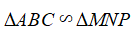 Cho tam giác ABC;  tam giác MNP nếu có góc A = góc M  (ảnh 2)