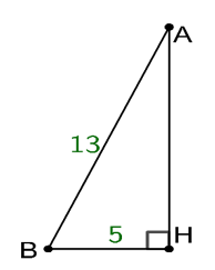 Một người thợ đã đo chiều cao của bức tường bằng cách dùng một cái thang có chiều dài là 13m (ảnh 2)