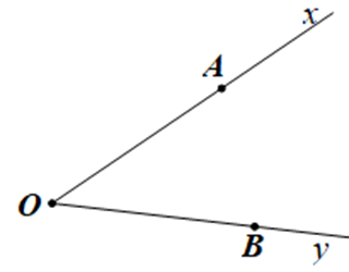 Chọn khẳng định sai. Góc xOy ở hình vẽ sau còn được đọc là (ảnh 1)