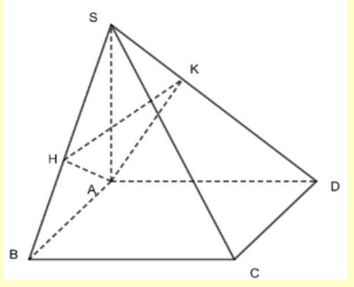 Cho hình chóp S.ABCD có đáy là hình chữ nhật (ảnh 1)