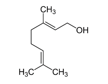Geraniol (có trong tinh dầu hoa hồng) có công thức như sau: Phát biểu nào sau đây về geraniol là sai? (ảnh 1)