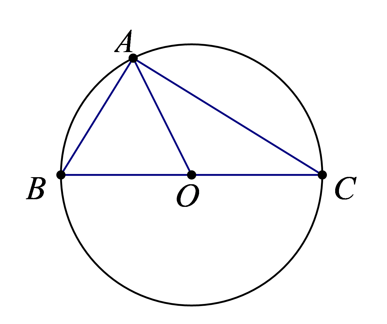 Cho đường tr&ograve;n \((O)\) đương k&iacute;nh \(BC\) v&agrave; (ảnh 1)
