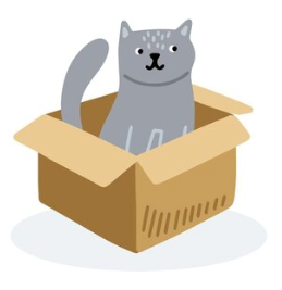 - Where is the cat?  - It’s under the box.  (ảnh 1)